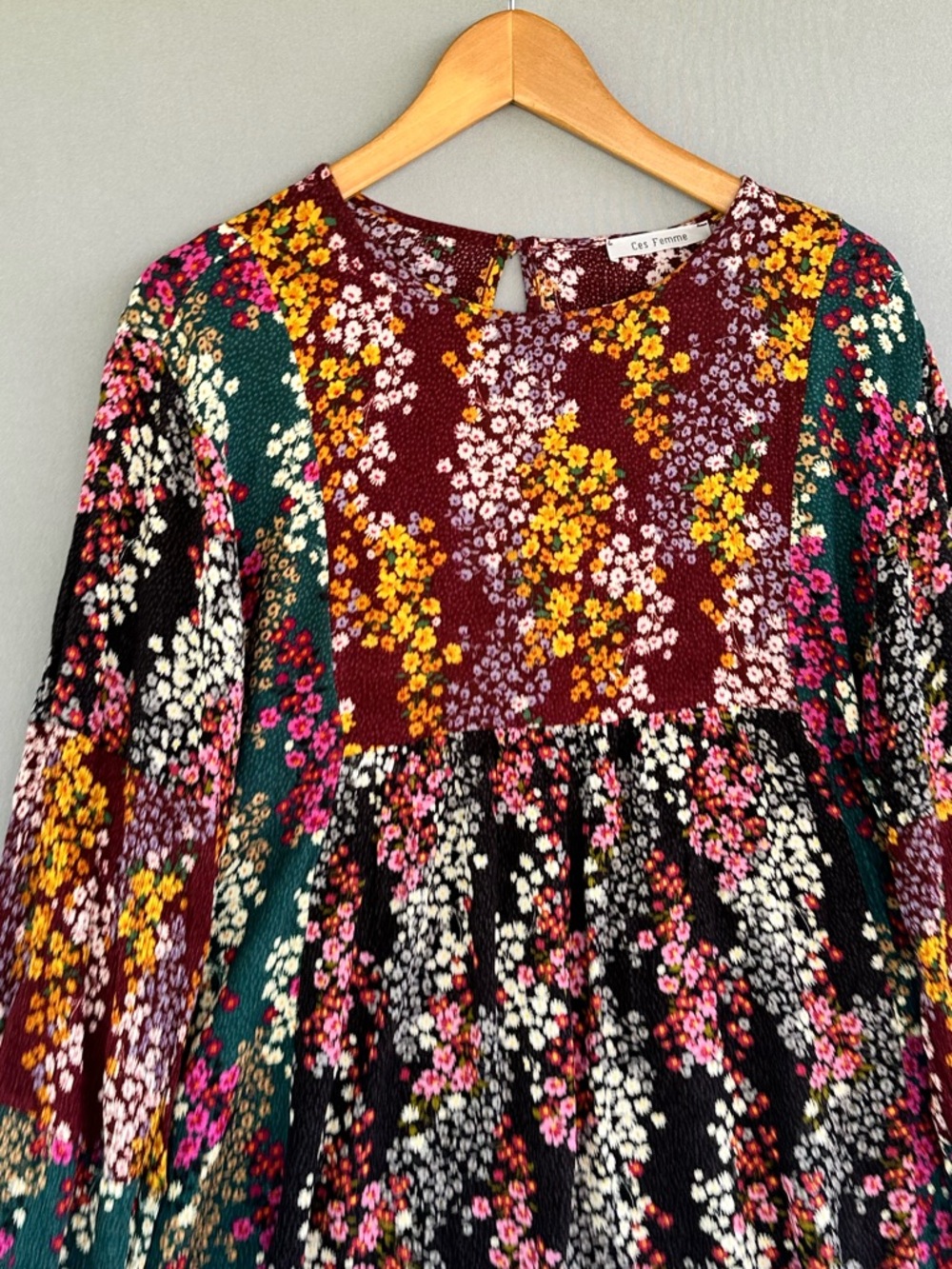 🎉5 for $45🎉 Ces Femme top blouse shirt size L - Picture 3 of 7